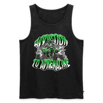 Quad Quadfahrer - Männer Premium Bio Tank Top - Schwarz - Vorne - AI Model Male 178 light (178cm)
