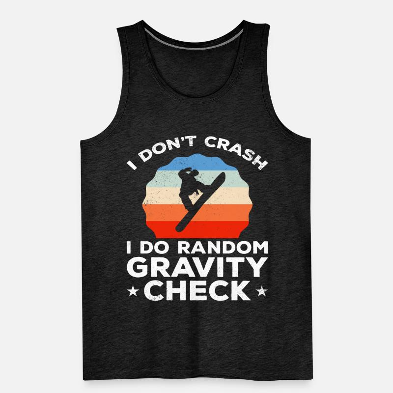 Random gravity checks Snowboarder Snowboarding Männer Premium Bio Tank Top