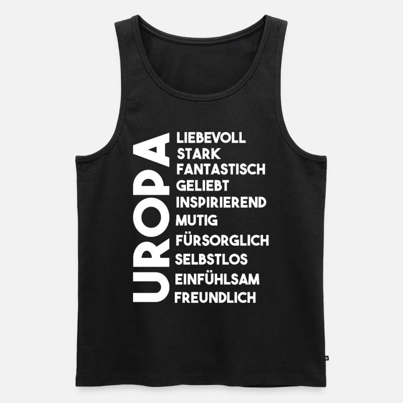 Uropa - Männer Premium Bio Tank Top - Schwarz
