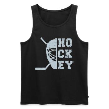 Hockey sur glace Hockey - Débardeur bio Premium Homme - noir - Devant - Michal (187cm)