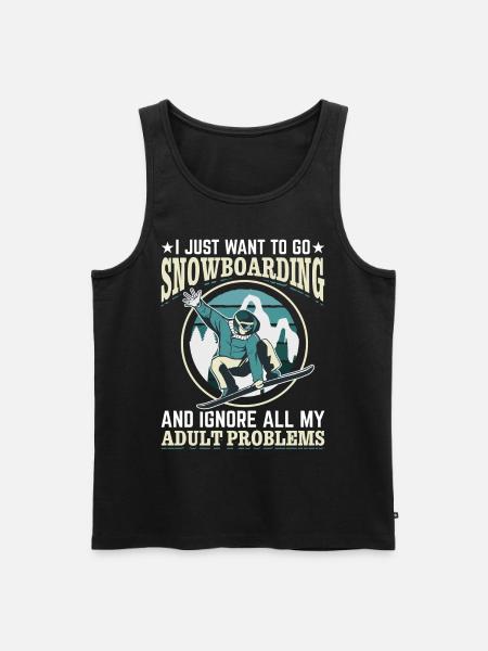 Snowboarding Snowboard Freestyle Snowboarder - Men's Premium Organic Tank Top - black