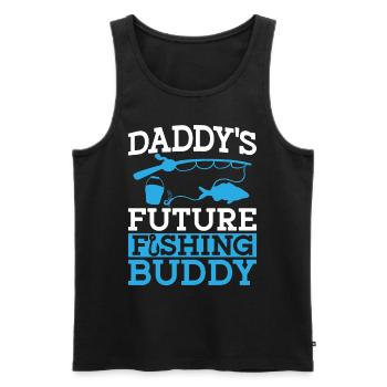 Copains de pêche Papa Père Fils - Débardeur bio Premium Homme - noir - Devant - Michal (187cm)