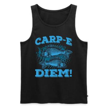 Carp-e Diem Aquarist Koi Fischliebhaber Aquarium - Männer Premium Bio Tank Top - Schwarz - Vorne - Michal (187cm)
