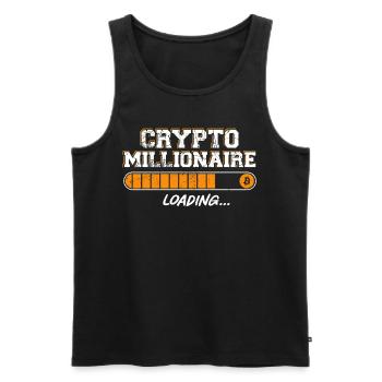 Bitcoin Crypto Loading Bar Crypto - Männer Premium Bio Tank Top - Schwarz - Vorne - AI Model Male 178 light (178cm)