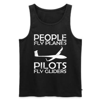 Vol à voile et vol à voile - Débardeur bio Premium Homme - noir - Devant - AI Model Male 178 light (178cm)