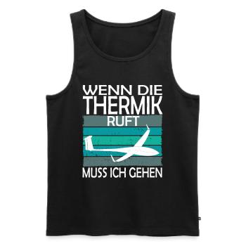 Segelfliegen und Segelflieger - Männer Premium Bio Tank Top - Schwarz - Vorne - Michal (187cm)