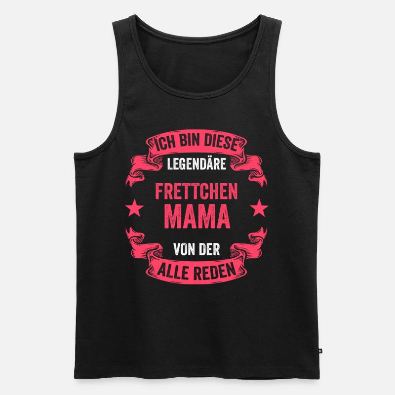 Frettchen Mama - Männer Premium Bio Tank Top - Schwarz
