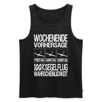 Segelfliegen und Segelflieger - Männer Premium Bio Tank Top - Schwarz - Vorne - Michal (187cm)