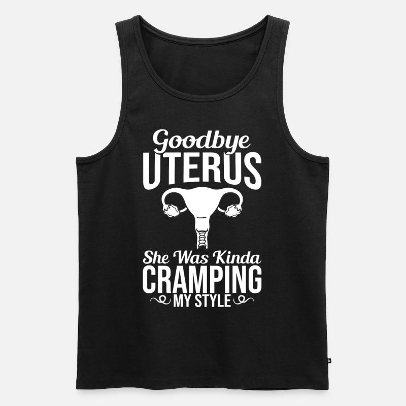 Hysterektomie Gebärmutter Operation Entfernung - Männer Premium Bio Tank Top - Schwarz