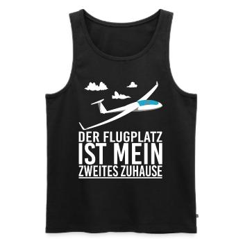 Segelflieger Segelfliegen Flugplatz - Männer Premium Bio Tank Top - Schwarz - Vorne - Michal (187cm)