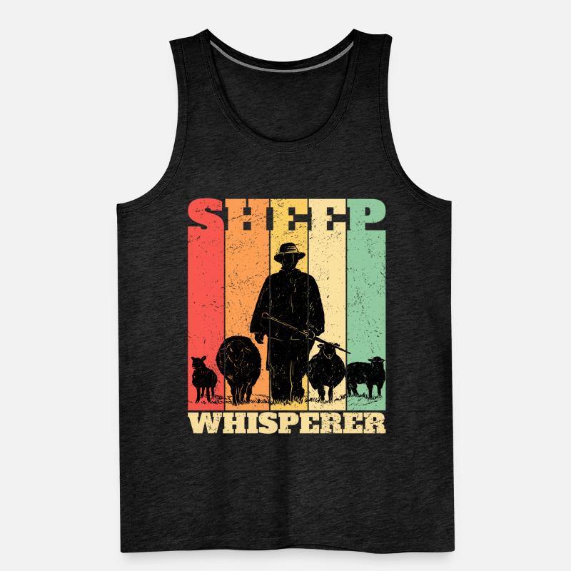 Sheep Whisperer Schafhirte Hirte Schafflüsterer Männer Premium Bio Tank Top