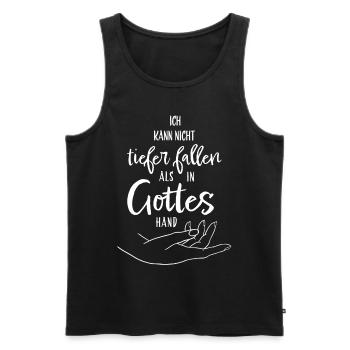 Gott Jesus Christ Glaube Bibel Kirche Geschenkidee - Männer Premium Bio Tank Top - Schwarz - Vorne - Michal (187cm)