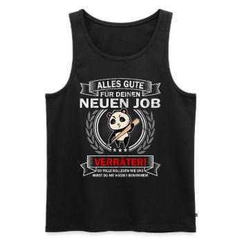 Alles Gute Verräter - Jobwechsel Abschiedsgeschenk - Männer Premium Bio Tank Top - Schwarz - Vorne - AI Model Male 178 light (178cm)