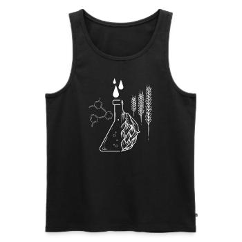 Beer Brewer I Hops Malt Beer Brewer Motif for - Men's Premium Organic Tank Top - black - Front - AI Model Male 178 light (178cm)