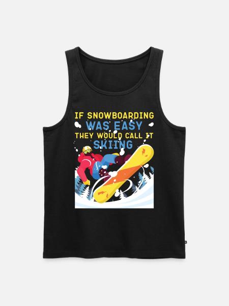 Snowboarding Snowboard If - Men's Premium Organic Tank Top - black