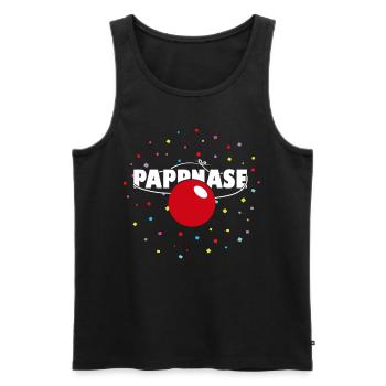 Pappnase Karneval Kostüm Clown Fasching - Männer Premium Bio Tank Top - Schwarz - Vorne - Michal (187cm)