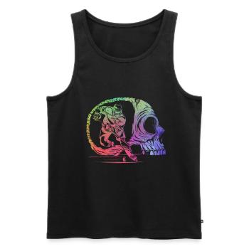 Hockey sur glace Hockey sur glace Skull Hockey sur glace - Débardeur bio Premium Homme - noir - Devant - Michal (187cm)