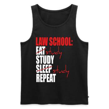 Law School Graduation Law Student Must Haves - Männer Premium Bio Tank Top - Schwarz - Vorne - AI Model Male 178 light (178cm)