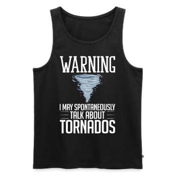 Tornado Wirbelsturm Meteorologe Hurrikan - Männer Premium Bio Tank Top - Schwarz - Vorne - AI Model Male 178 light (178cm)