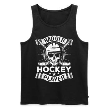 Hockey Bad Old Hockey Player I Hockeyspieler - Men's Premium Organic Tank Top - black - Front - Michal (187cm)