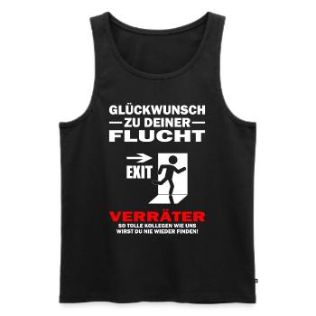 Alles Gute Verräter - Jobwechsel Abschiedsgeschenk - Männer Premium Bio Tank Top - Schwarz - Vorne - AI Model Male 178 light (178cm)