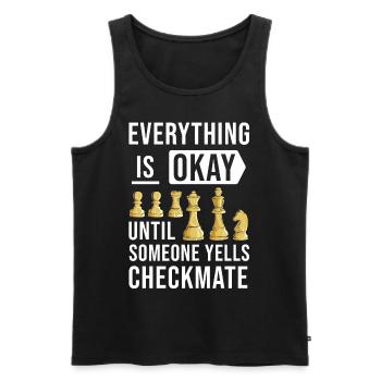 Chess - Men's Premium Organic Tank Top - black - Front - Michal (187cm)