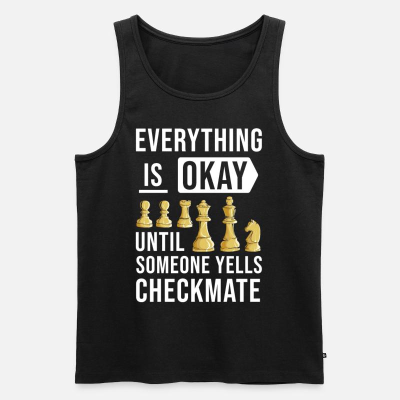 Schach - Männer Premium Bio Tank Top - Schwarz