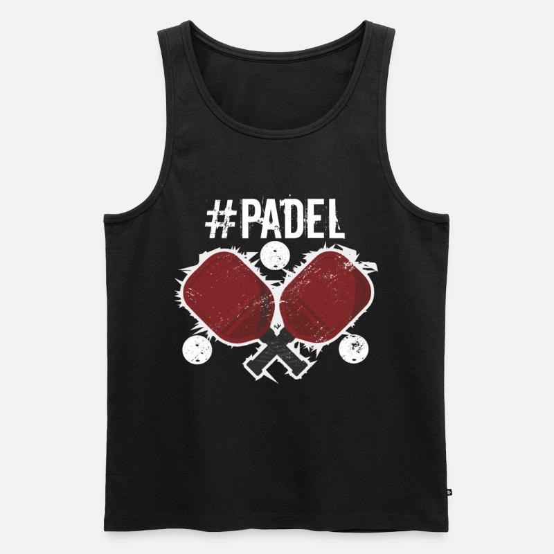 Padel - #Padel - Débardeur bio Premium Homme - noir