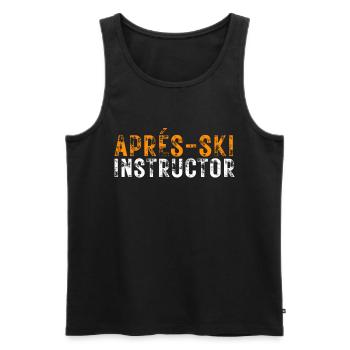 Apres Ski Party Aprés-Ski Instructor Skiurlaub - Männer Premium Bio Tank Top - Schwarz - Vorne - AI Model Male 178 light (178cm)