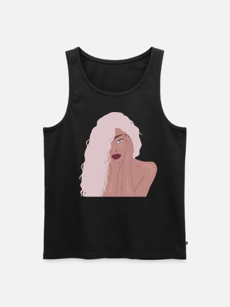Sexy girl - Men's Premium Organic Tank Top - black