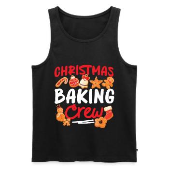 Bake Baking Gingerbread Man - Männer Premium Bio Tank Top - Schwarz - Vorne - AI Model Male 178 light (178cm)