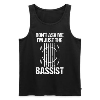 Musiker Musik Gitarrist Musik Bassist Bassist - Männer Premium Bio Tank Top - Schwarz - Vorne - Michal (187cm)