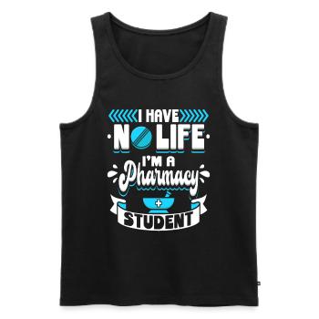 I Have No Life I M A Pharmacy Student Pharmazie - Männer Premium Bio Tank Top - Schwarz - Vorne - AI Model Male 178 light (178cm)