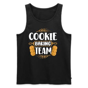 Bake Baking Cookie Team Cookie - Men's Premium Organic Tank Top - black - Front - AI Model Male 178 light (178cm)