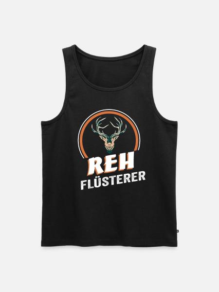 Reh Flüsterer - Männer Premium Bio Tank Top - Schwarz