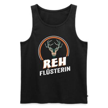 Reh Flüsterin - Männer Premium Bio Tank Top - Schwarz - Vorne - Michal (187cm)