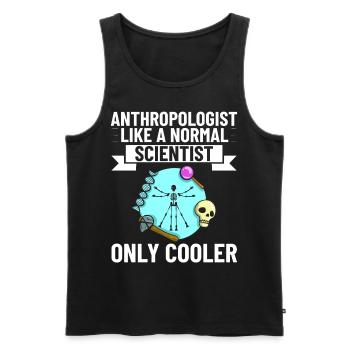 Forensic Anthropology Anthropologist - Men's Premium Organic Tank Top - black - Front - AI Model Male 178 light (178cm)