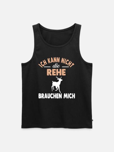 Wald Waldbewohner Reh - Männer Premium Bio Tank Top - Schwarz