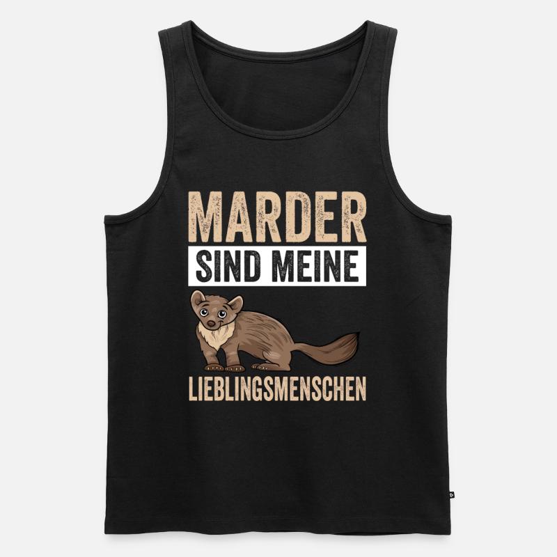 Marder - Männer Premium Bio Tank Top - Schwarz