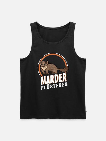 Marder Flüsterer - Männer Premium Bio Tank Top - Schwarz