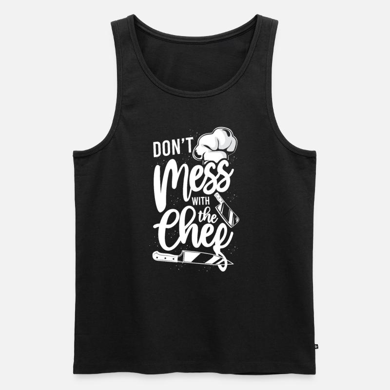 Cooking Cook Kitchen Chef Don'T - Men's Premium Organic Tank Top - black