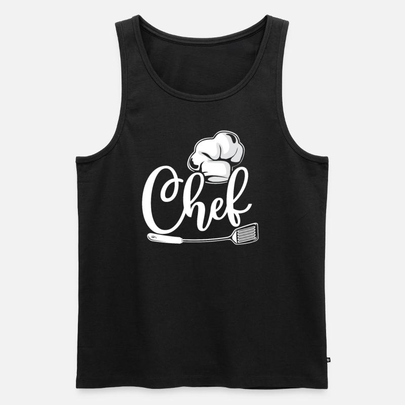 Cooking Cook Kitchen Chef Chef - Men's Premium Organic Tank Top - black