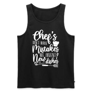 Cooking Cook Kitchen Chef Chefs - Männer Premium Bio Tank Top - Schwarz - Vorne - AI Model Male 178 light (178cm)