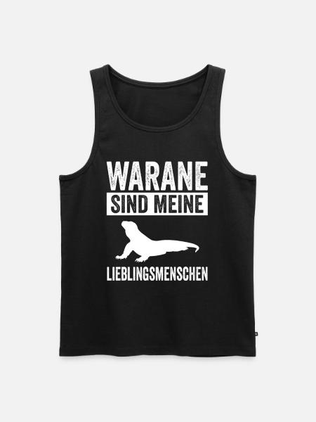 Waran - Männer Premium Bio Tank Top - Schwarz