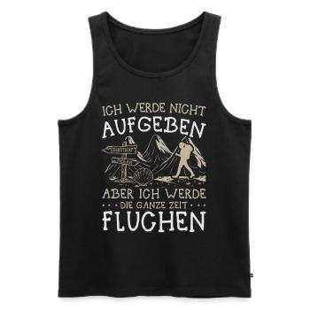 Buen Camino Alpenüberquerung Oberstdorf Meran E5 - Männer Premium Bio Tank Top - Schwarz - Vorne - AI Model Male 178 light (178cm)