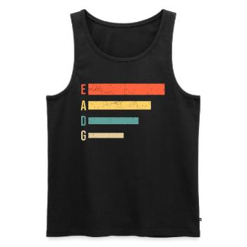 Guitar EADG Bass Bassist Guitar Player - Men's Premium Organic Tank Top - black - Front - AI Model Male 178 light (178cm)