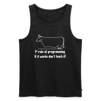 Data Scientist Software Developer Funny - Men's Premium Organic Tank Top - black - Front - Michal (187cm)