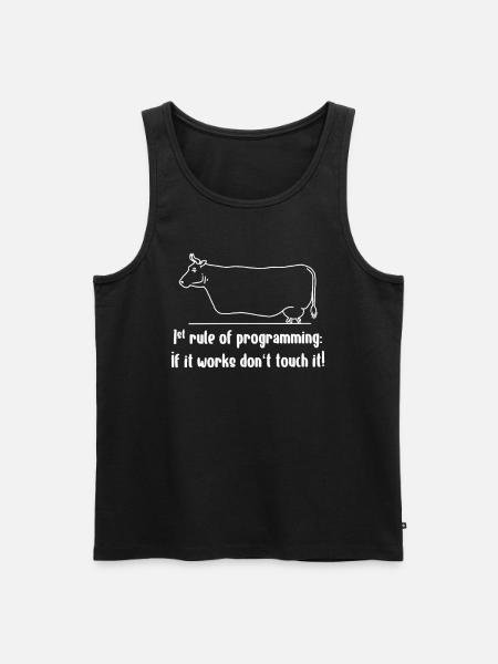 Data Scientist Software Developer Funny - Men's Premium Organic Tank Top - black