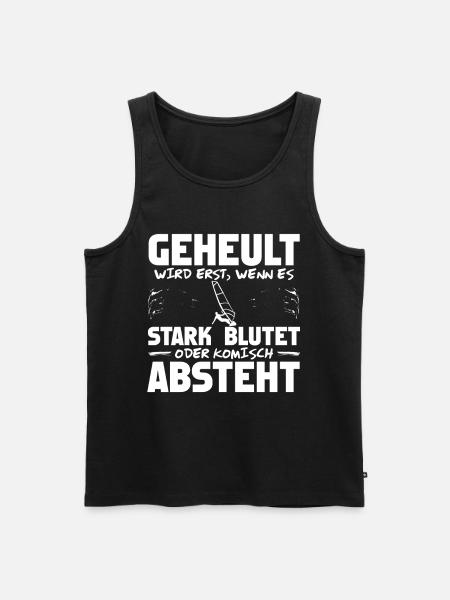Windsurfer Windurfen Windsurfing Spruch - Männer Premium Bio Tank Top - Schwarz