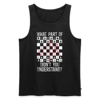 Chess Player Chess Piece Vintage - Männer Premium Bio Tank Top - Schwarz - Vorne - AI Model Male 178 light (178cm)